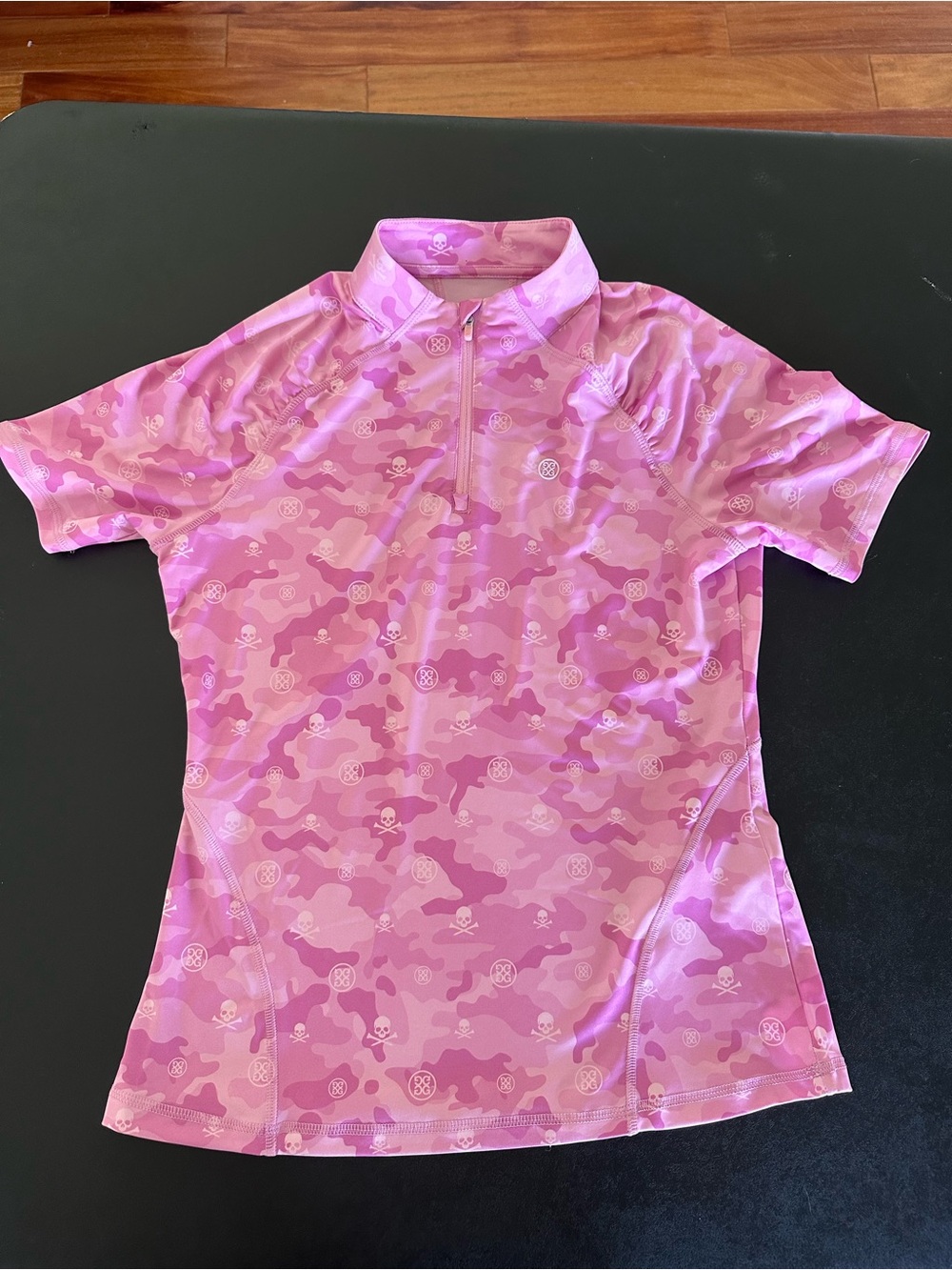 G/FORE Pink Camo Short-Sleeve Polo Women’s large